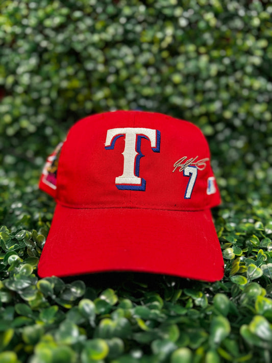 Vintage 90’s Iván “Pudge” Rodríguez Rangers SnapBack