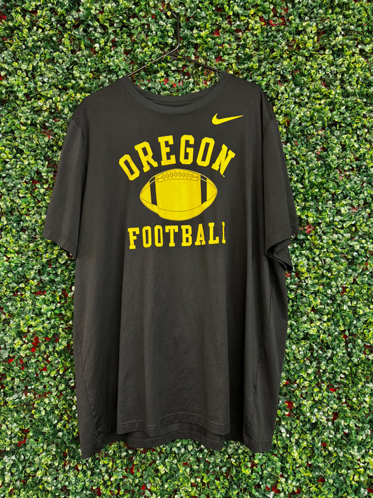 Black Oregon Football tee