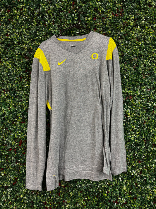 Grey/Yellow Nike longsleeve drifit