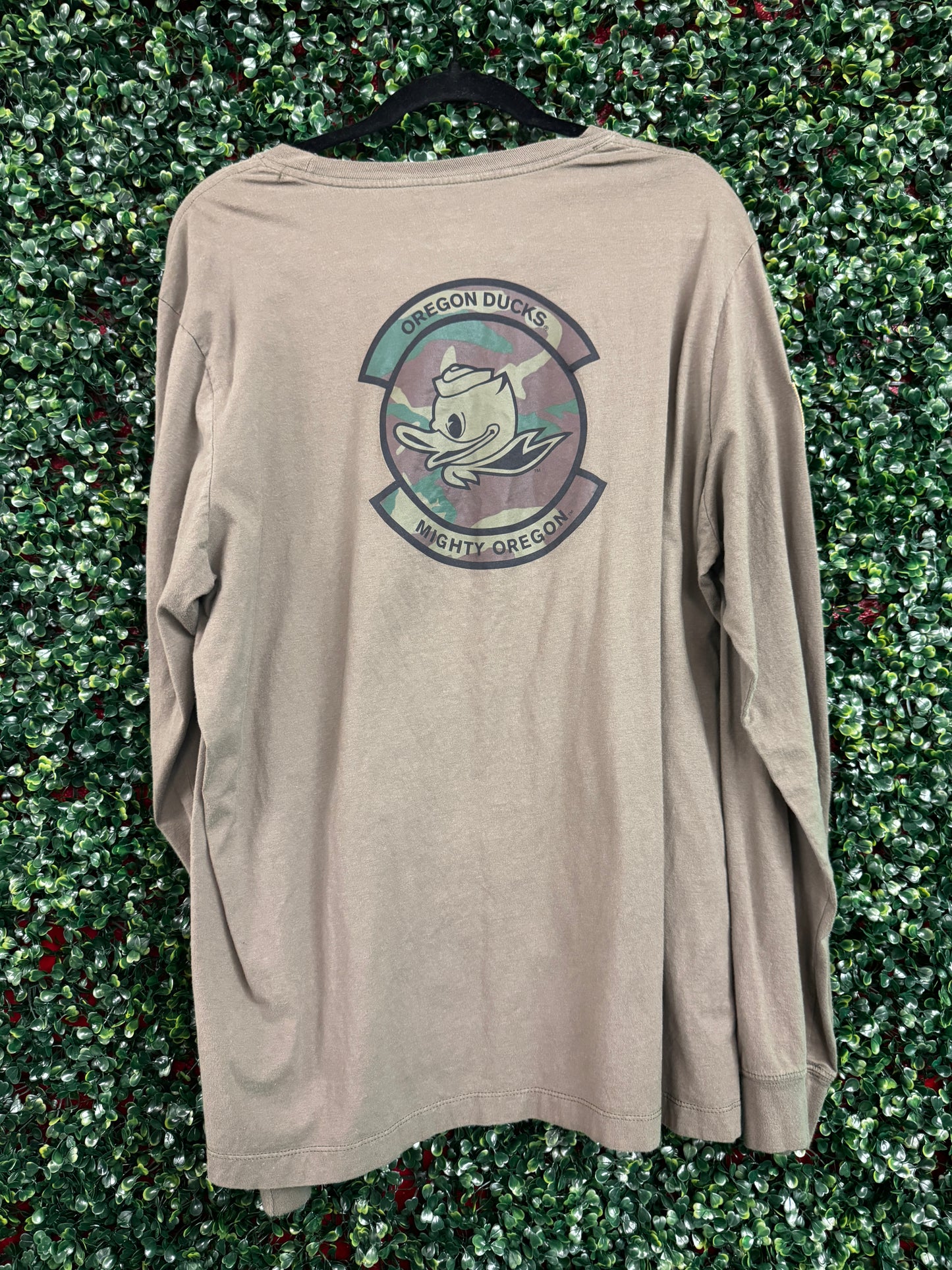 Oregon Army green longsleeve