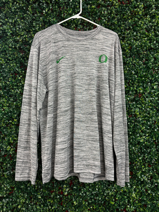 Grey Oregon drifit long sleeve