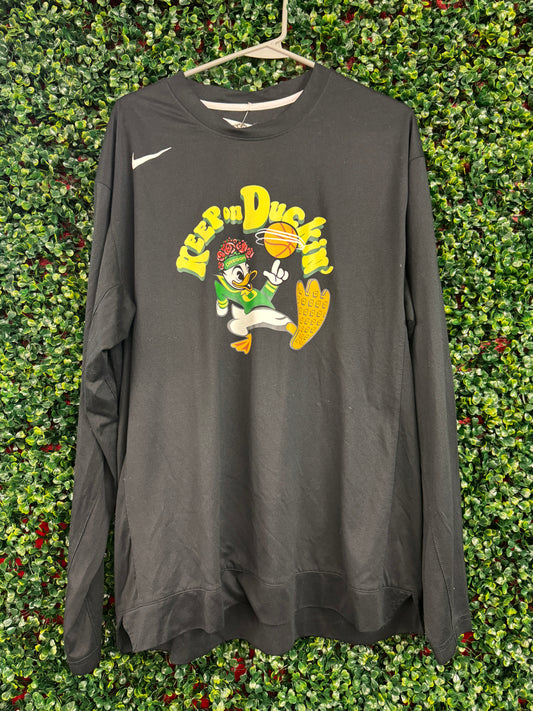 Oregon long sleeve "keep on duckin"