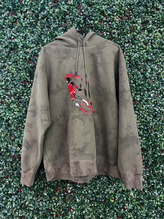 Travis Scott Jordan Washed Suede Hoodie